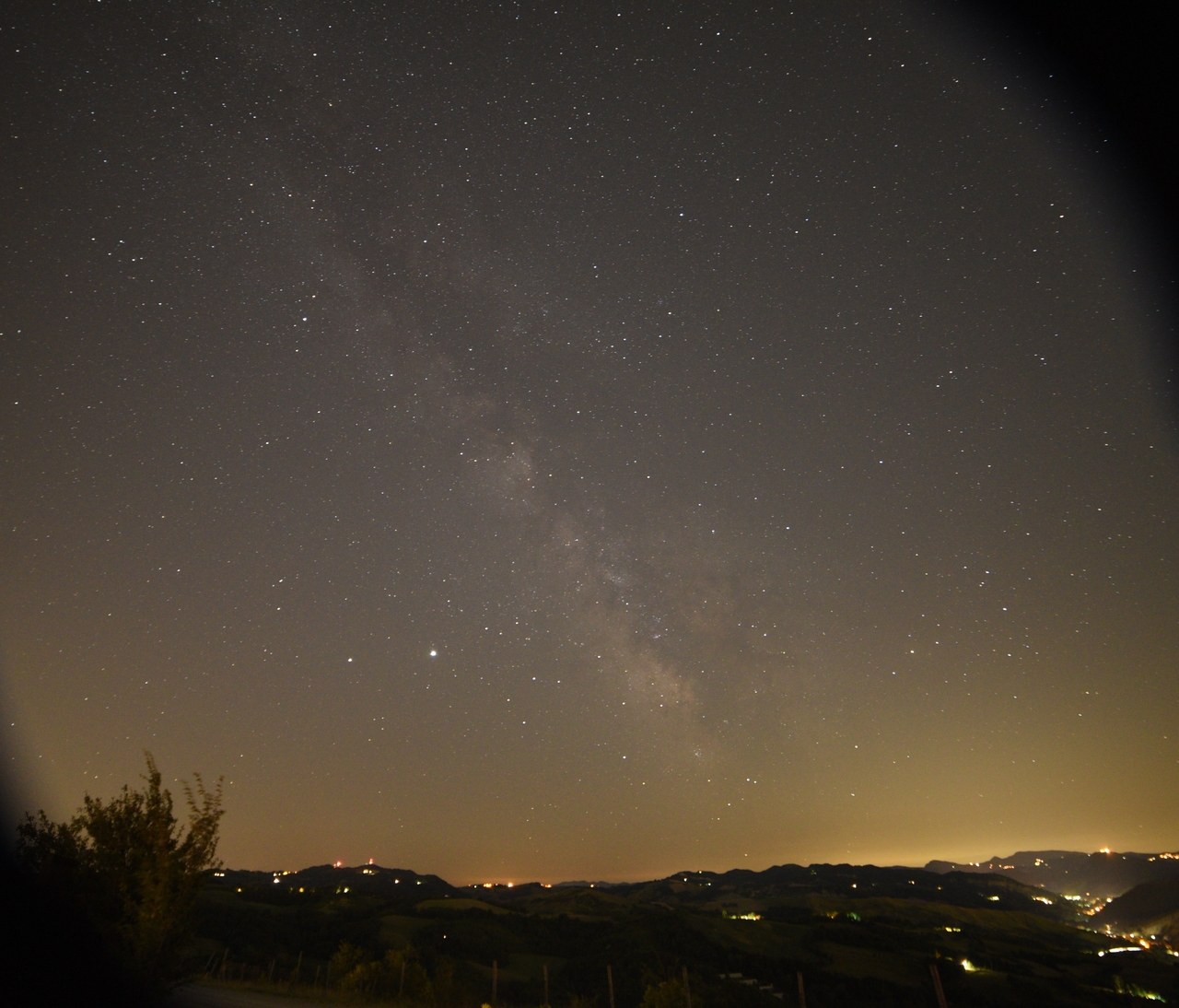 Via Lattea fotografata dal belvedere